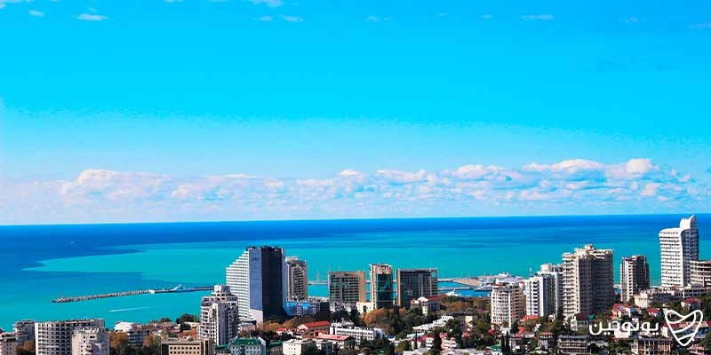 ساحل سوچی در دریای سیاه